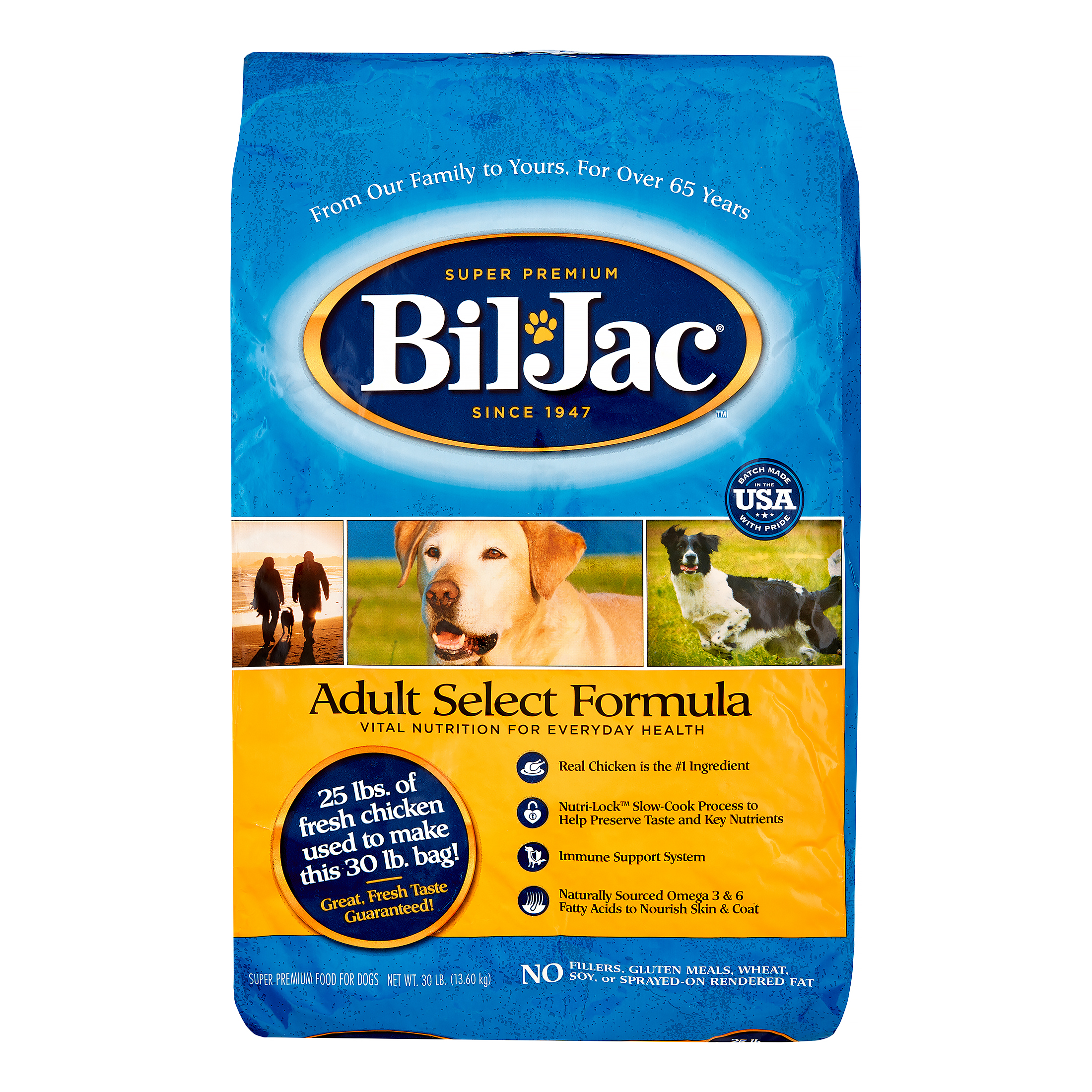 Bil-Jac Adult Select Chicken Formula Dry Dog Food, 30 Lb - image 1 of 4