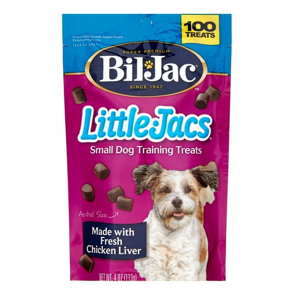 Bil-Jac Little Jacs Small Dog Chicken Liver Dog Treats, 12 oz
