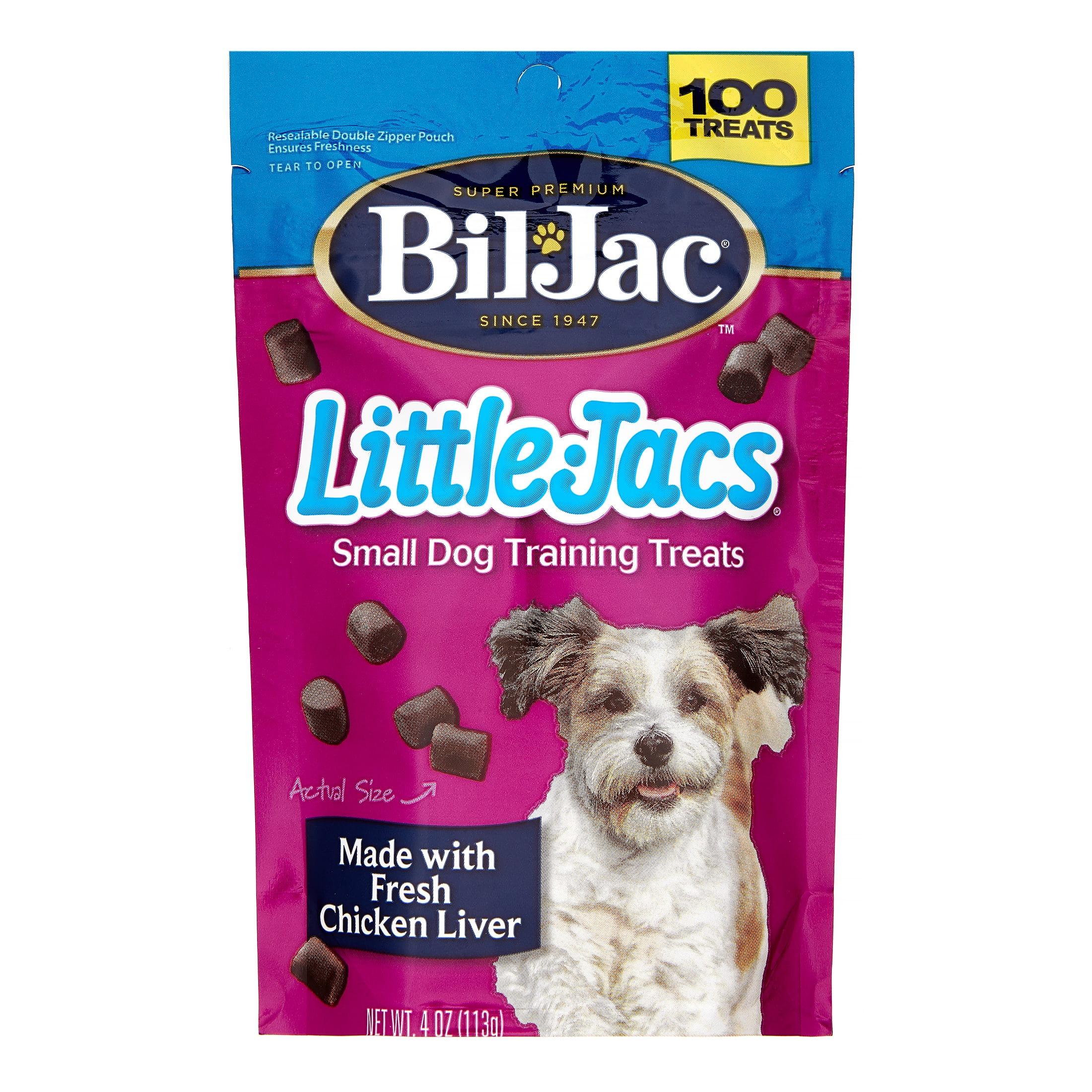BilJac Little Jacs Small Dog Liver Treats 4 oz