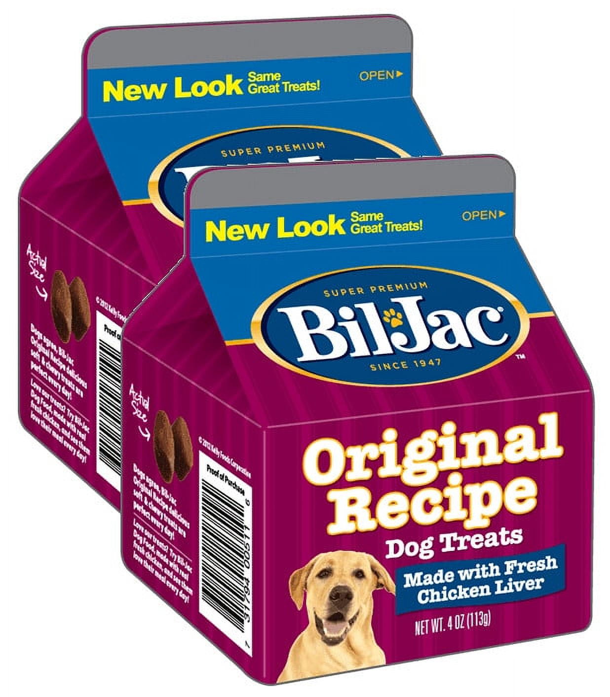 Bil Jac Original Recipe Dog Liver Treats 4 oz 2 Pack Walmart