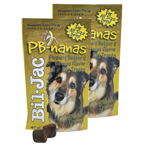 Bil-Jac PB-Nanas Dog Treats 4 oz, 2 Pack