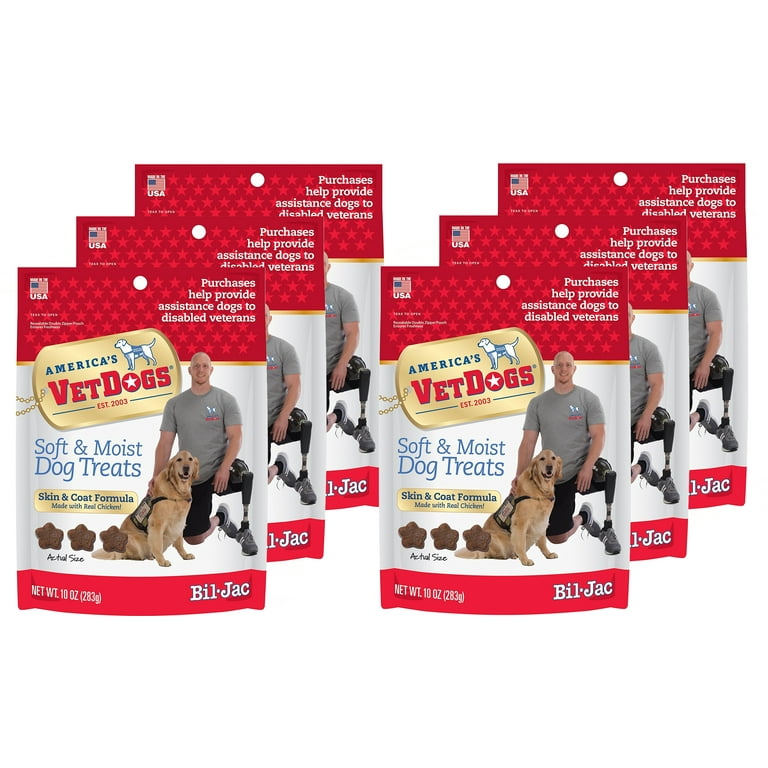 Bil Jac VetDogs Skin Coat Soft Treats 10 oz 6 Pack Walmart