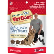 Bil-Jac VetDogs Veteran's K-9 Corps Skin & Coat Formula, Soft & Moist Dog Treats, 10 oz