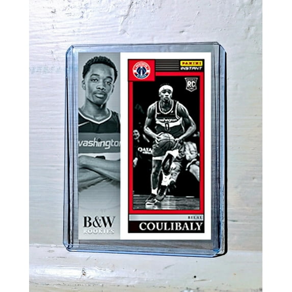 Bilal Coulibaly 2023-24 Panini NBA #8 Black and White Rookies Card 1/326
