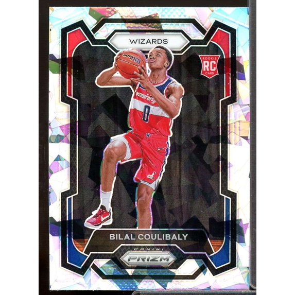 Bilal Coulibaly Rookie Card 2023-24 Panini Prizm Prizms Ice #153