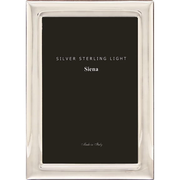 Bilaminate Sterling Silver Plain 5X7 Frame Designer Jewelry by Sweet Pea
