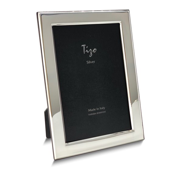 Bilaminate Sterling Silver Plain 8x10 Photo Frame