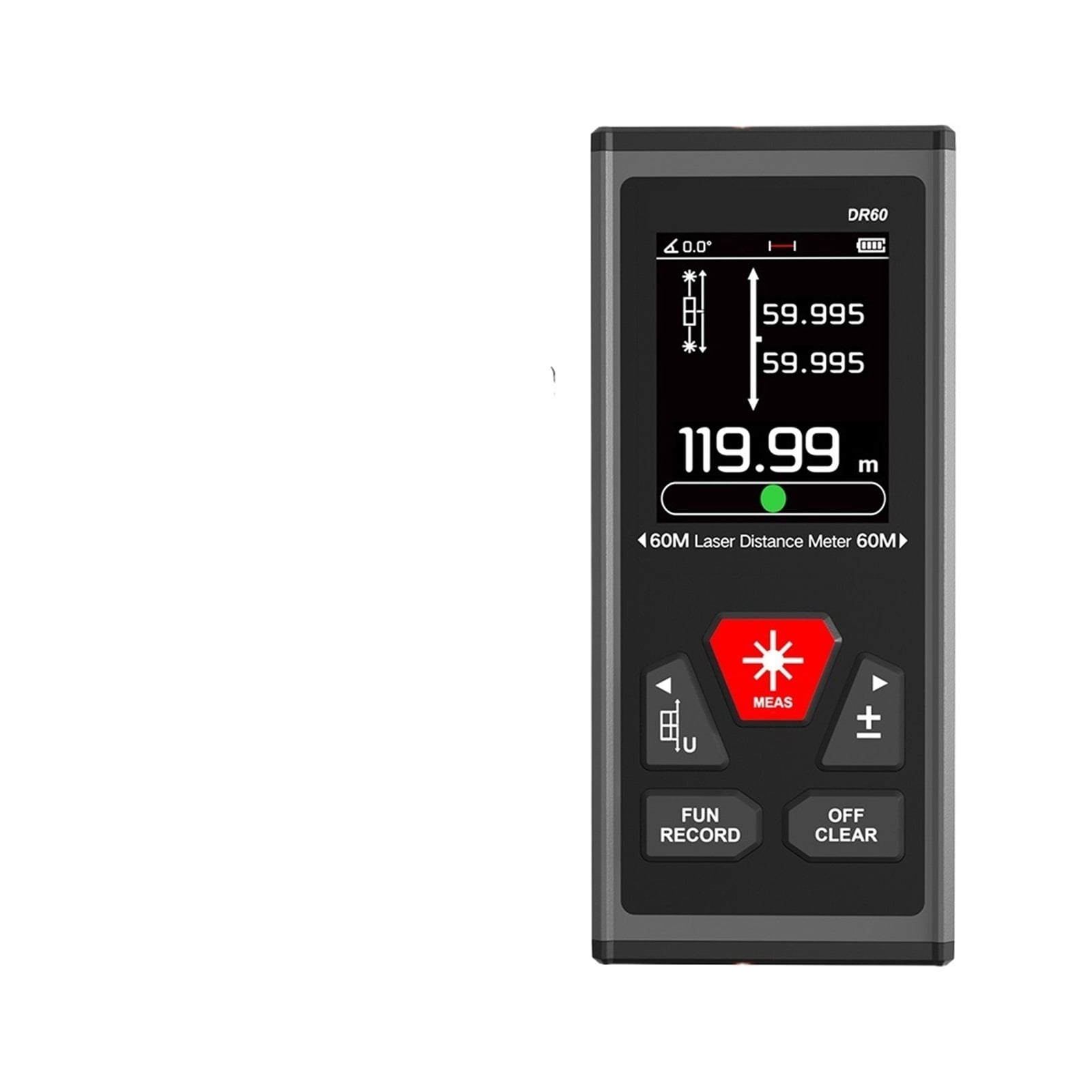 Bilateral Ranfinder 120M 200M Digital Recharable Distance Meter With Level Bubble,Built-in Lithium Battery Tool