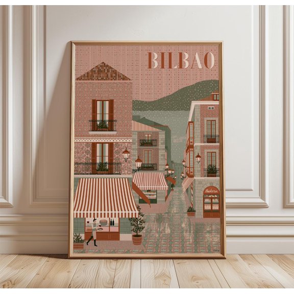 Bilbao Architecture City Print Travel Wall Art, Unframed Paper Print