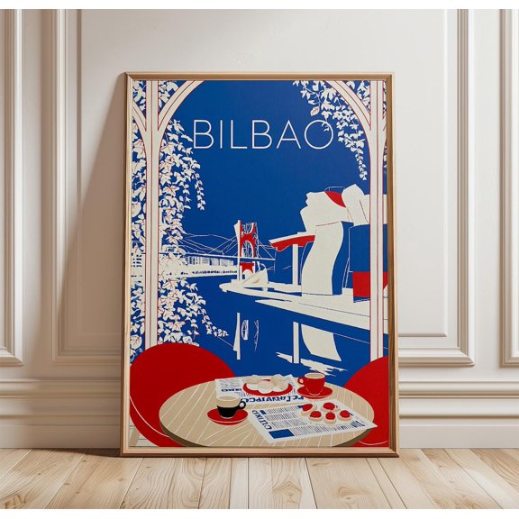 Bilbao Architecture City Print Travel Wall Art, Unframed Paper Print