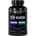 Ultra Strength 5000mg Bilberry Extract Capsules 200 Count Eye Health Support GlutenFree