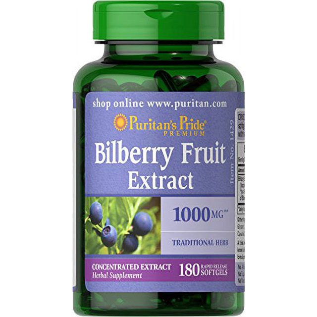 Bilberry Extract by Puritan's PrideÂ®, Contains Antioxidant Properties