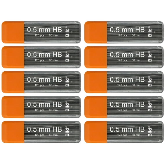 Bild Premium Mechanical Pencil Lead Refills, 0.5 mm, HB, 1200 Count, 10 Pack