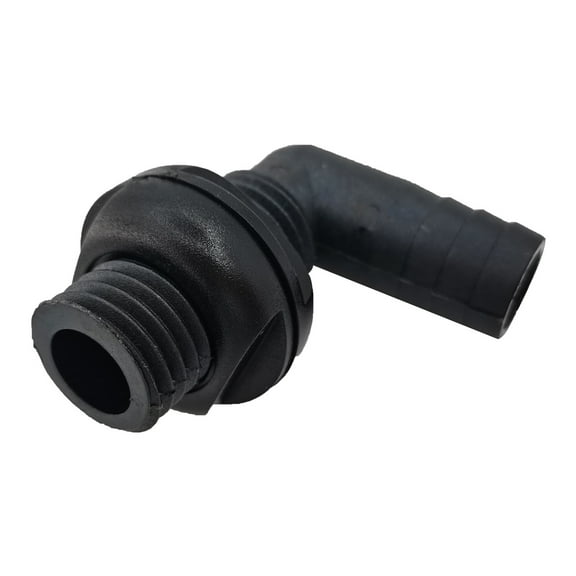 Bilge Boat Floor 90-Degree Nylon Through Hull Fittings Scupper Drain Marine Mount Boat Drain Plug Hull