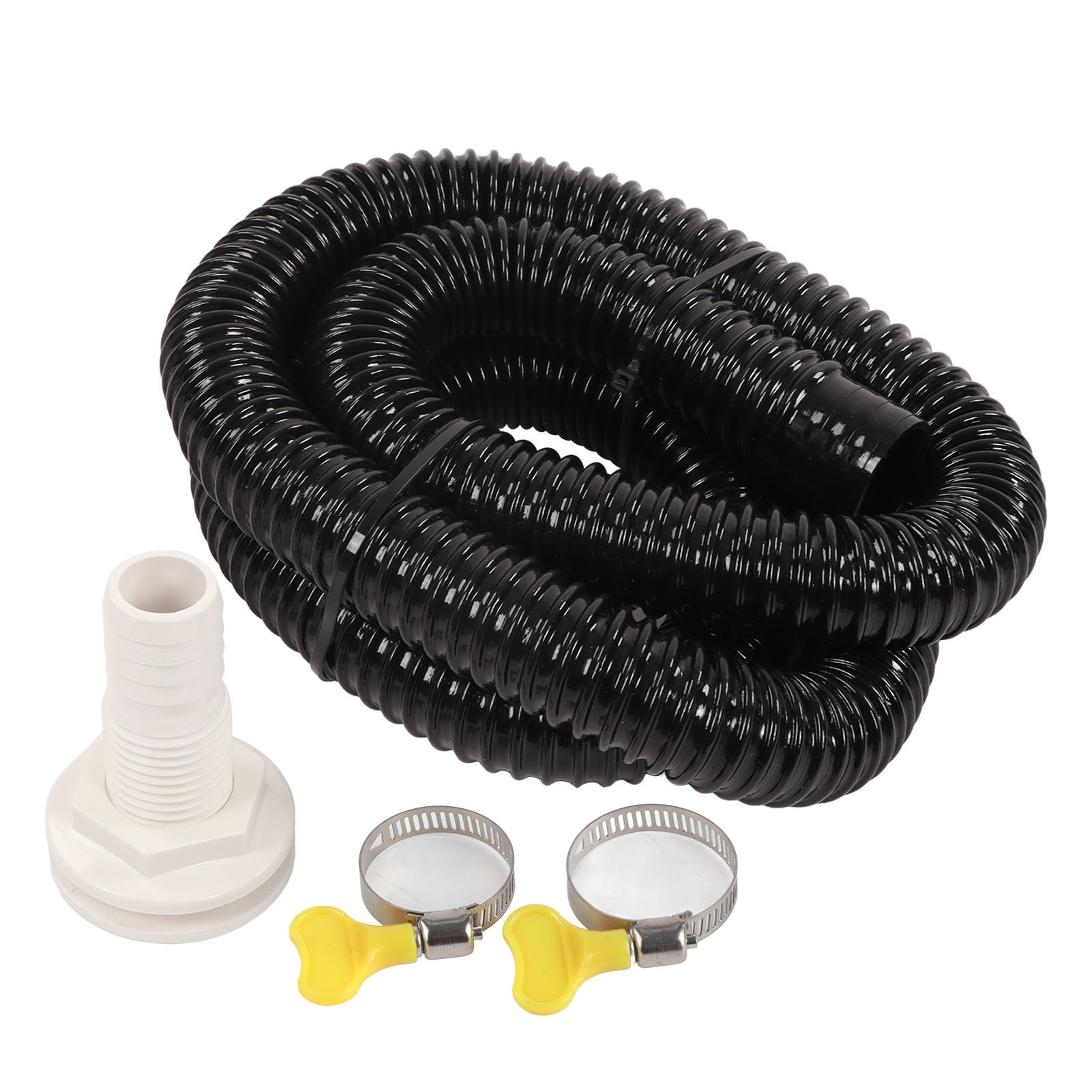 Bilge Pump Hose Kit with 6.6ft PVC Hose and Clamps for Boat Thru Hull