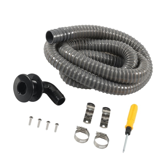 Bilge Pumps Boat Floor 90-Degree Nylon Through Hull Fittings Scupper Drain Marine Mount Boat Drain Plug Hull