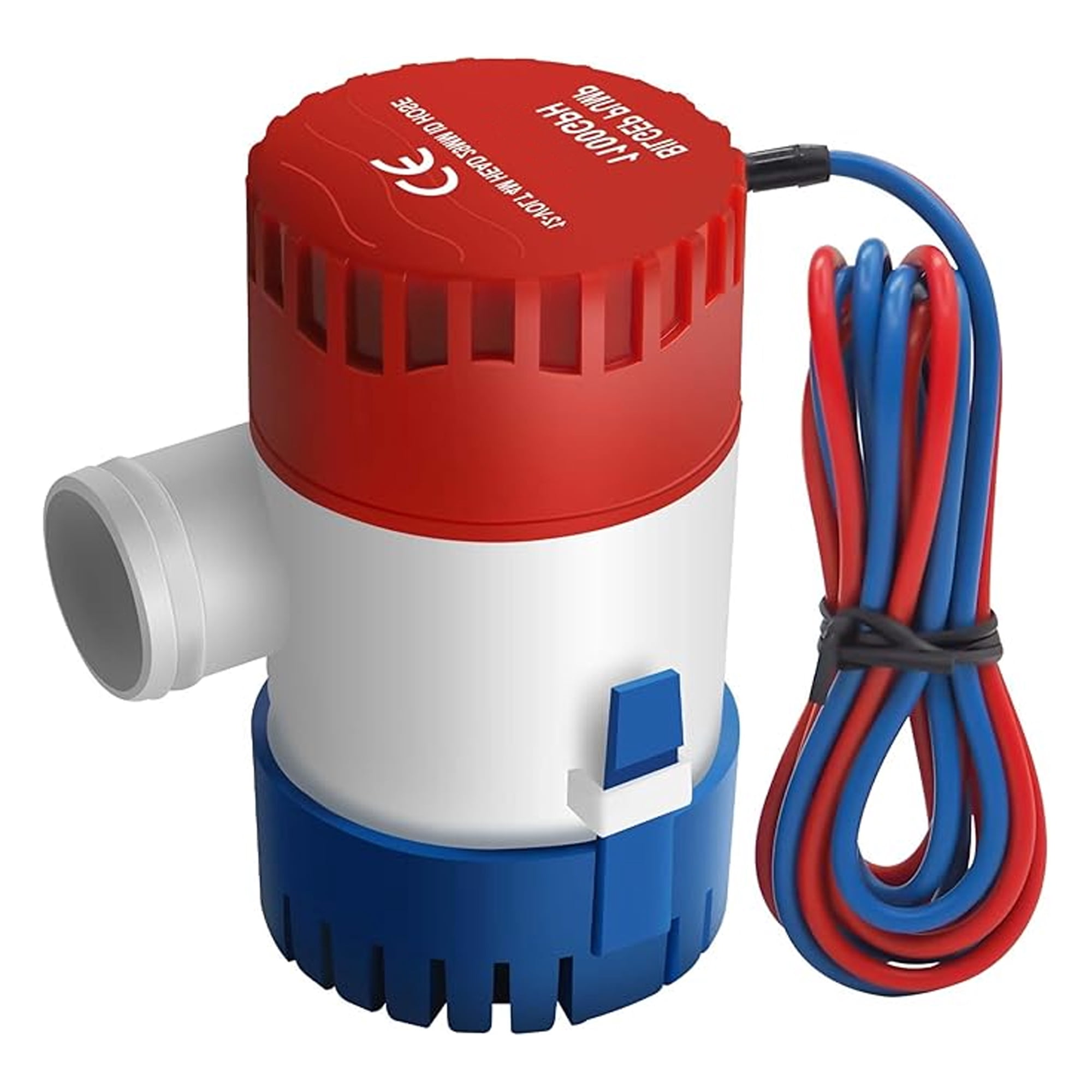 Bilge Pumps for Boats,1100 Gph 12 V Electric Bilge Bump,Marine Submersible Pump,Bilge Pump for Ponds,Pools,Spas Silent, Boat Caravan RVS