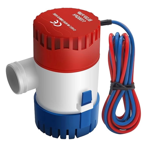 Bilge Pumps for Boats,1100 Gph 12 V Electric Bilge Bump,Marine Submersible Pump,Bilge Pump for Ponds,Pools,Spas Silent, Boat Caravan RVS