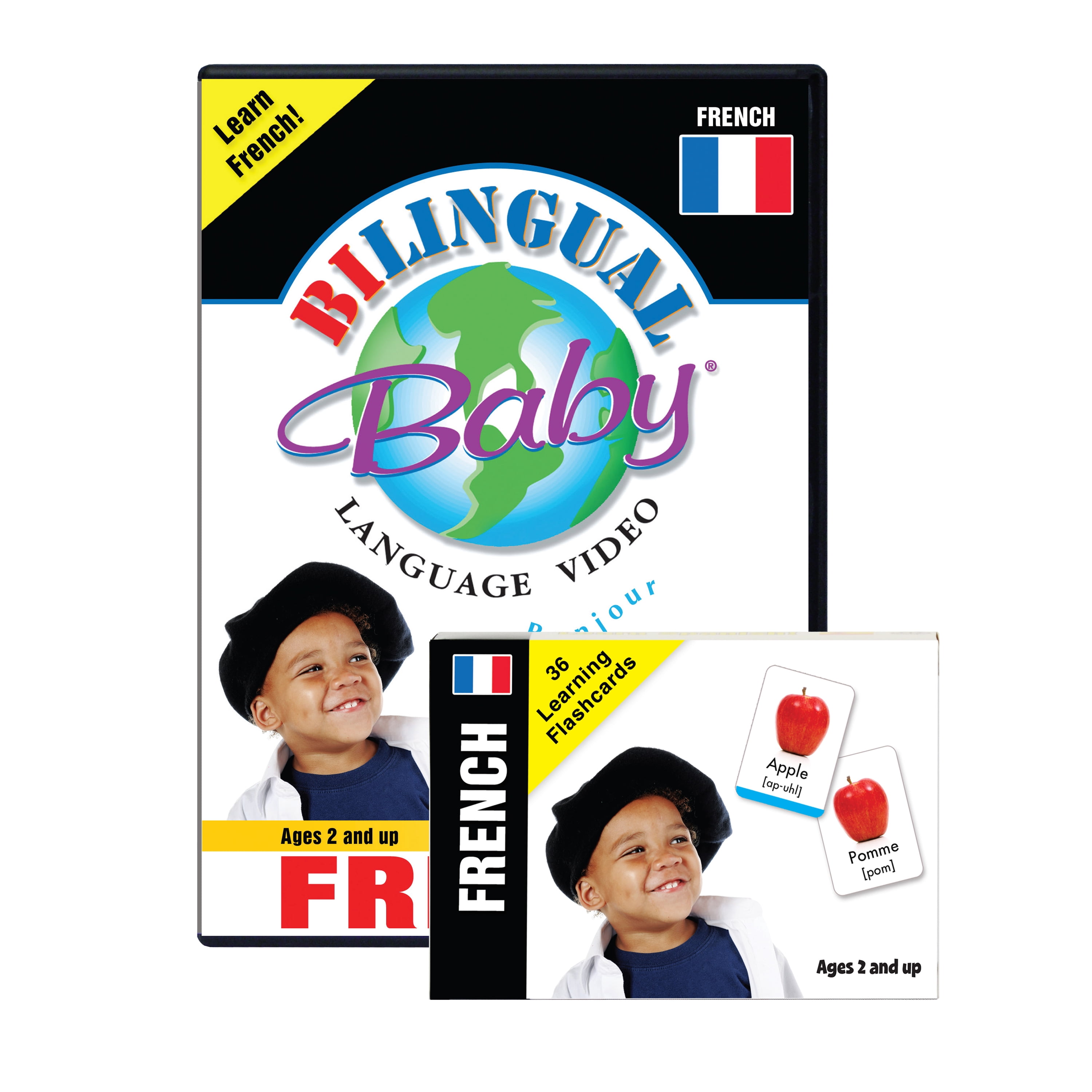 Learning French Dvd Bilingual Baby Learn French Language DVD and French Language Flashcards ...
