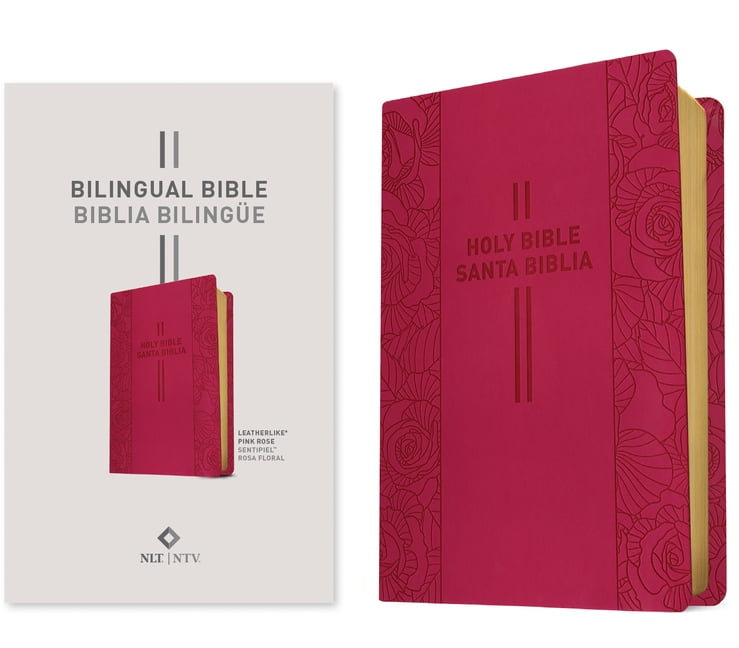 Bilingual Bible / Biblia BilingÃ¼e Nlt/Ntv (Leatherlike, Pink Rose
