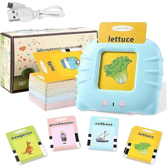 Bilingual Buddy- Spanish and English Speaking Flashcards, Spanish & English Talking Flash Cards for Toddlers,112PCS Talking Flash Cards for Toddlers B