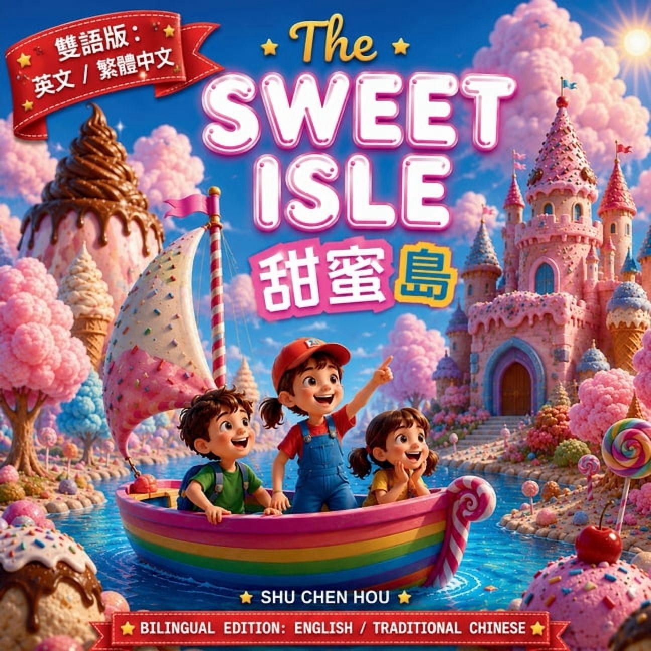 Bilingual Heartwarming Storybook Univers The Sweet Isle 甜蜜島: A Bilingual English & Traditional Chinese Adventure of Friendship, Imagination,, (Paperback)