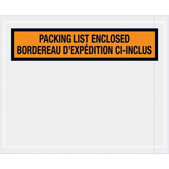 Bilingual Packing List Envelopes English/French 4 1/2" X 5 1/2" (1000 Case)