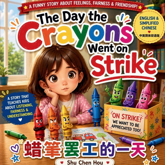 Bilingual Stories for Growing Minds  Day the Crayons Got Tired 蜡笔罢工的一天: 中英简体, (Paperback)
