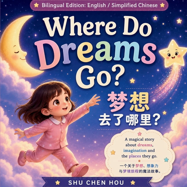 Bilingual Stories for Growing Minds  Where Do Dreams Go 梦到哪里去了: 中英简体双语, (Paperback)