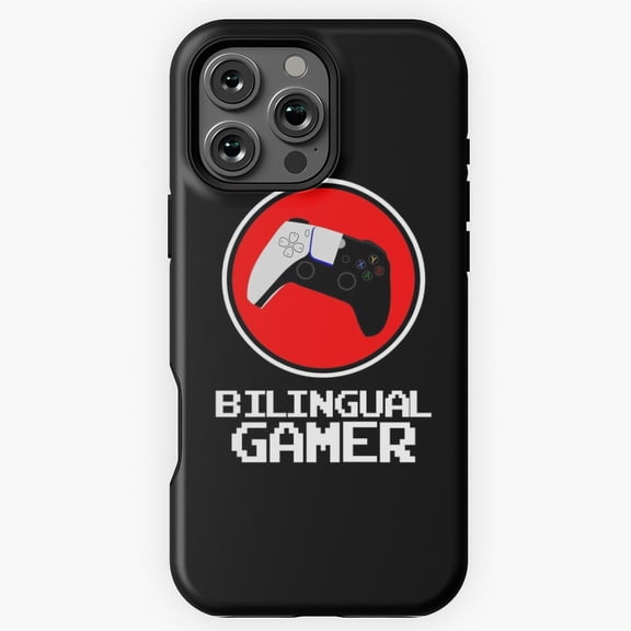 Bilingual Video Game Console Control Phone Case for iPhone 16 15 14 13 12 11 Pro Max