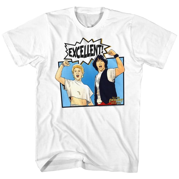 Bill And Ted Comic White Adult T-Shirt 6Xl