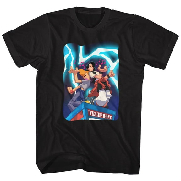 Bill And Ted Telephone Tunes Black Adult T-Shirt