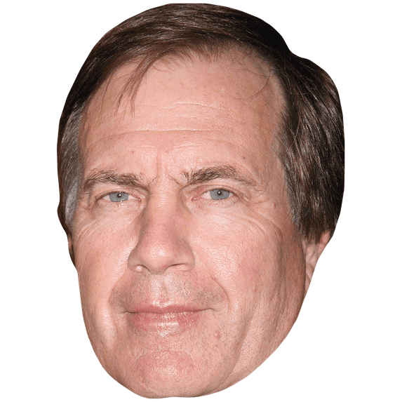 Bill Belichick (2007) Celebrity Mask, Flat Card Face, Fancy Dress Mask