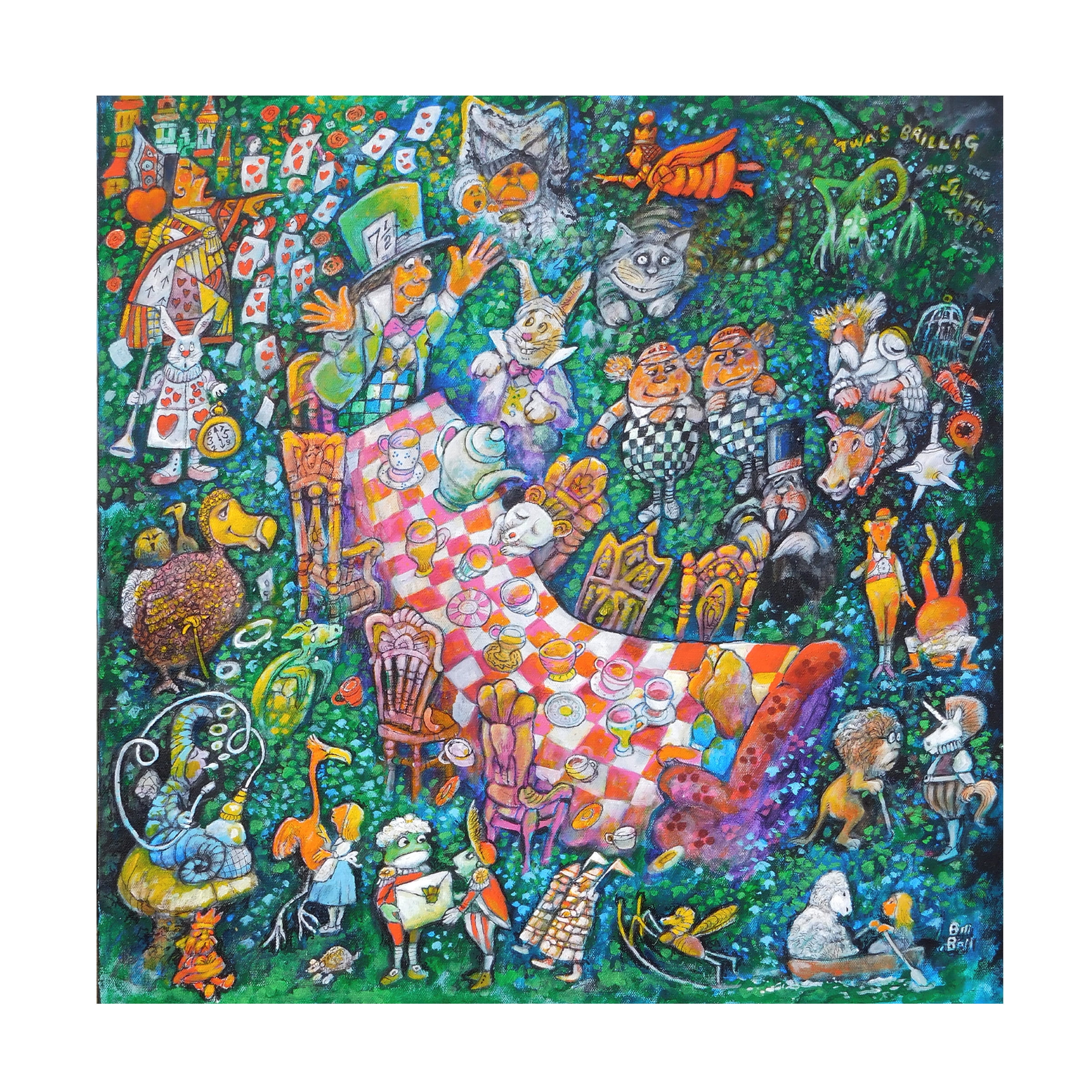 Bill Bell 'The Tea Party' Canvas Art