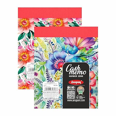 Bill Book Cash Memo, Approval Slip, Estimate Slip (Size : 0, Pack of 2)