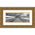 thumbnail image 1 of Bill Carson Photography 18x10 Gold Ornate Wood Framed with Double Matting Museum Art Print Titled - Crossing Bridges, 1 of 4