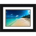 thumbnail image 1 of Bill Carson Photography 32x23 Black Ornate Wood Framed with Double Matting Museum Art Print Titled - Cayman Islands Beach, 1 of 4