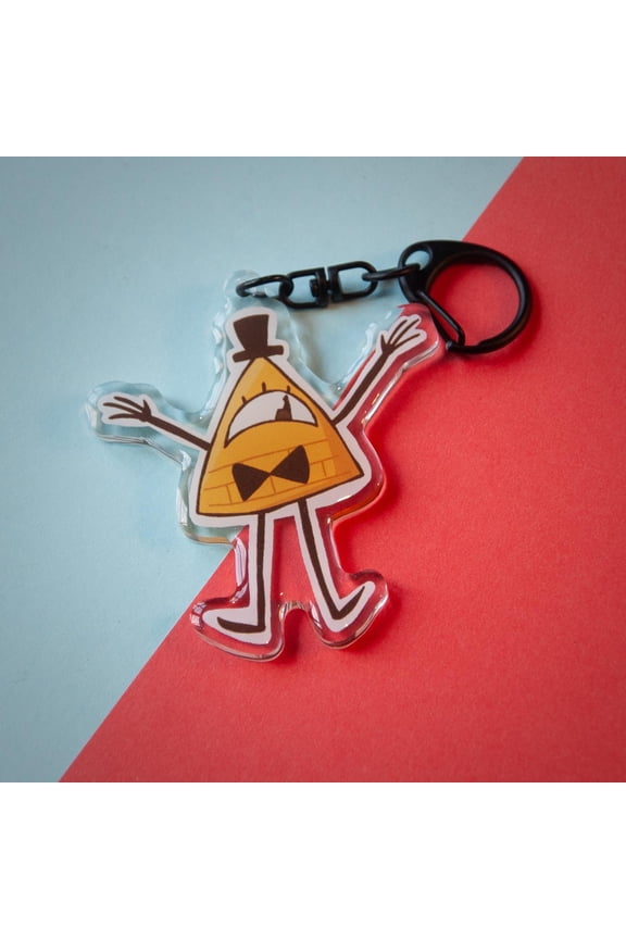 Bill Cipher Acrylic Keychain (Fan made) - Gravity Falls