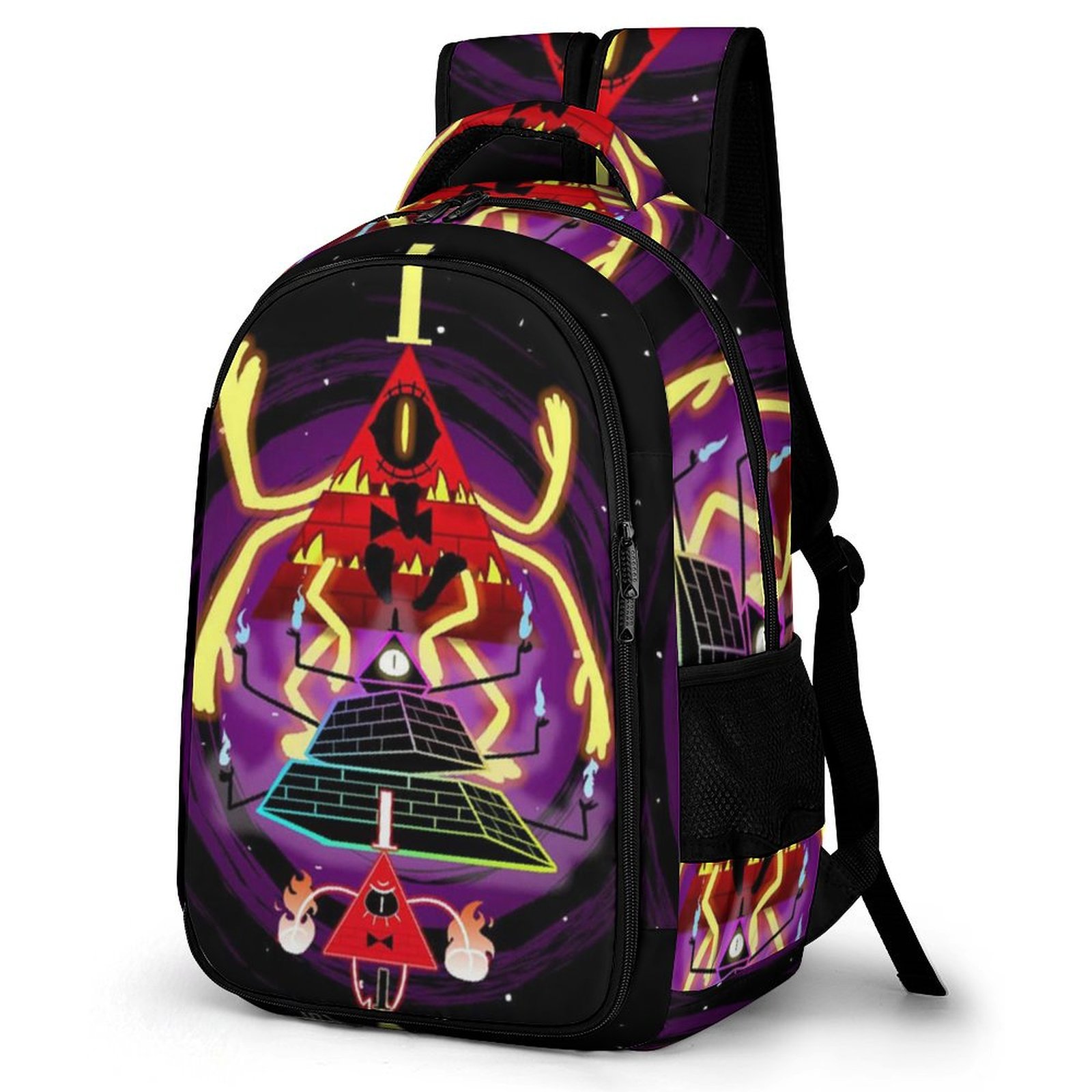 KFBE Kids Backpack With Reflective Strips – Rainbow Flame Dragon Design Large Capacity School Bag For Boys & Girls - View #11