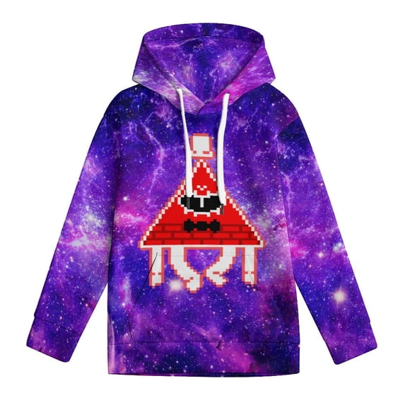 Bill Cipher Hoodies for Boys Girls, Kids 3D Print Pullover Hooded With Pocket, Youth Novelty Long Sleeve Hooded, Fashion Sweatshirt, S-XL