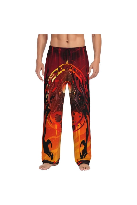 Bill Cipher Men's Pajama Pant Soft Comfy Lounge Pj Bottoms Loose Elastic Waistband Adult Sleep Pants with Pockets Drawstring