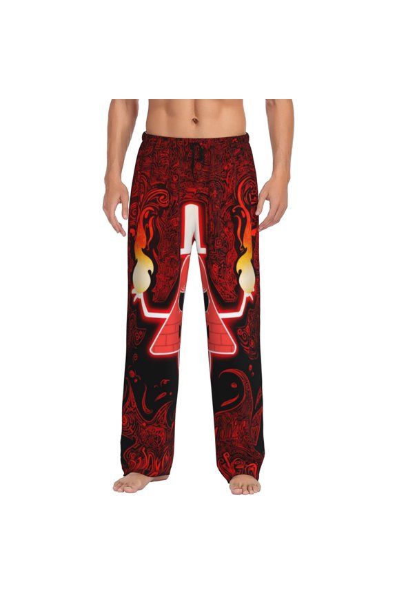 Bill Cipher Men's Pajama Pant Soft Comfy Lounge Pj Bottoms Loose Elastic Waistband Adult Sleep Pants with Pockets Drawstring