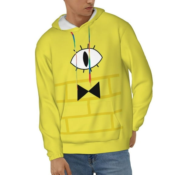 Bill Cipher Unisex Hoodies 3D Print Hooded Sweatshirt for Men Women, Long Sleeve Fall Pullover Top with Pockets