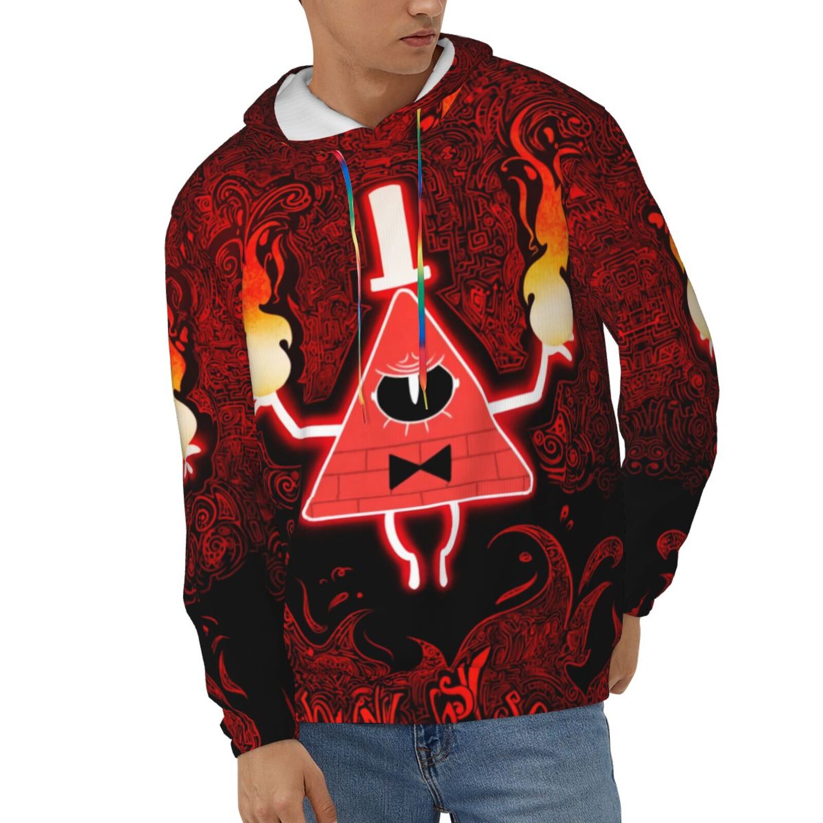 Felpa Con Cappuccio Zip 3D Native American - Stampa Tematizzata, Unisex, Per Tutte Le Stagioni