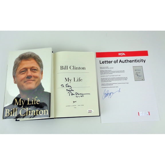 Bill Clinton President Signed Autograph My Life 1st Edition Book PSA/DNA COA