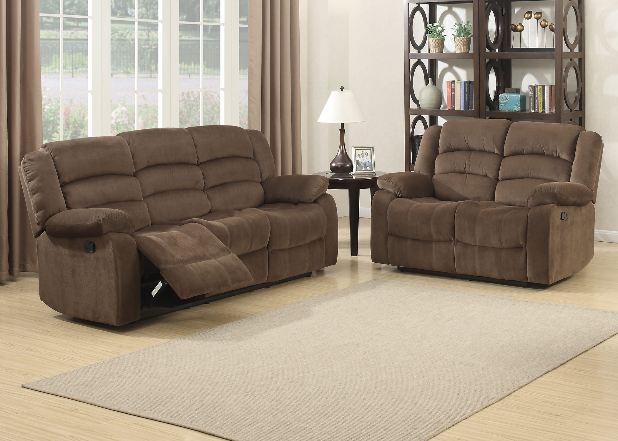Bill Collection Contemporary 2Piece Living Room Upholstery Sofa Set