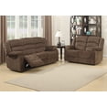 thumbnail image 1 of Bill Collection Contemporary 2-Piece Living Room Upholstery Sofa Set with 4 Recliners, Sofa & Loveseat, 1 of 2