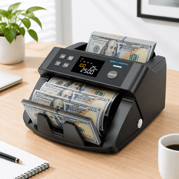 Bill Counter with Value Counting for Business, 12.05 x 10.79 x 6.93 in