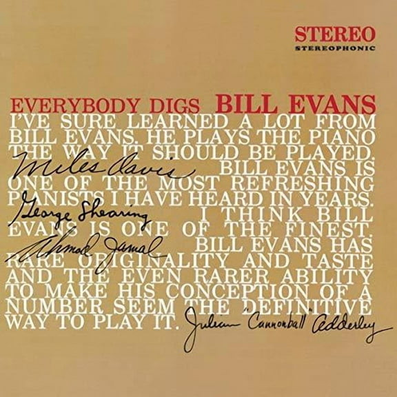 Bill Evans - Everybody Digs Bill Evans - Music & Performance - Vinyl