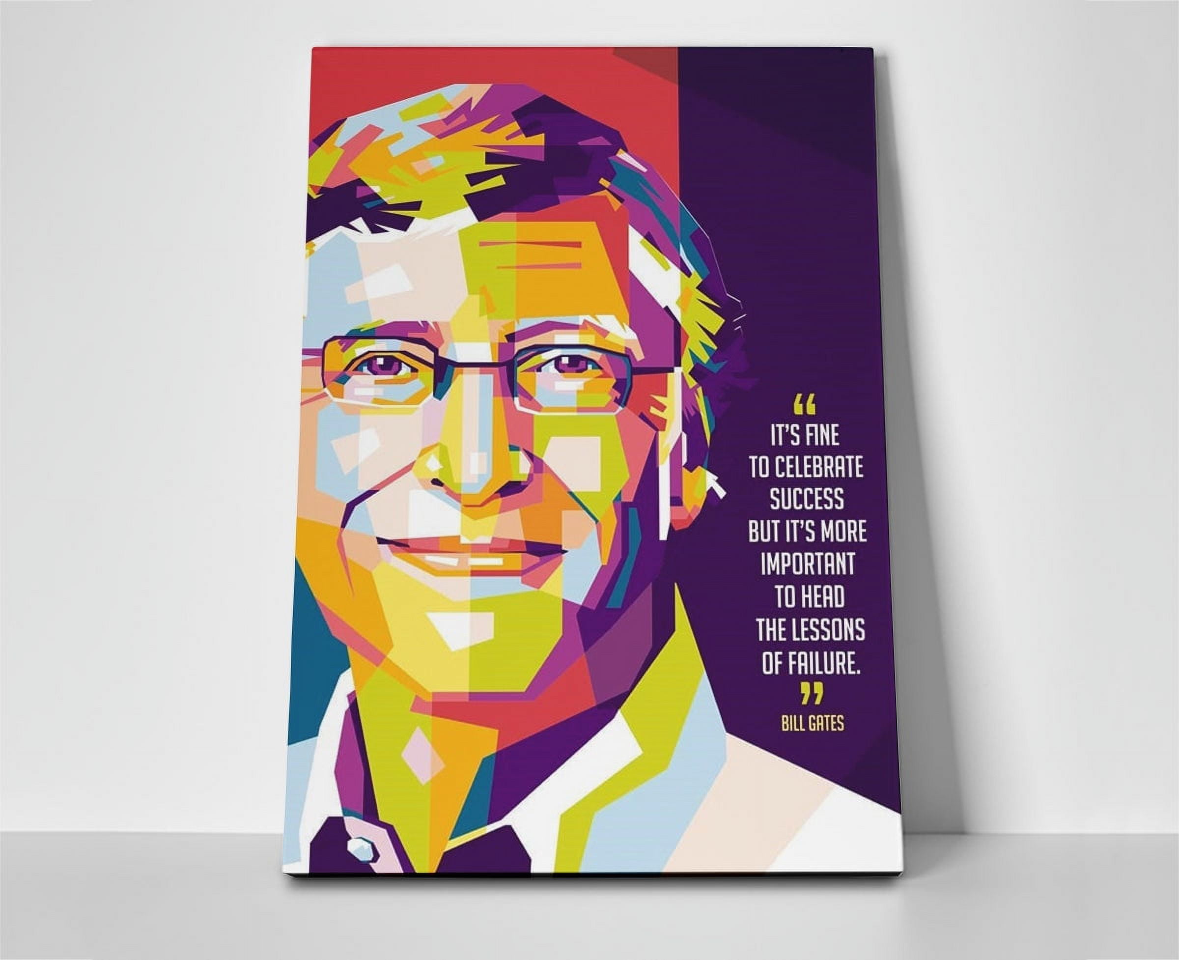 Bill Gates Lessons Quote Poster or Wrapped Canvas - Walmart.com, image size:2400x1954
